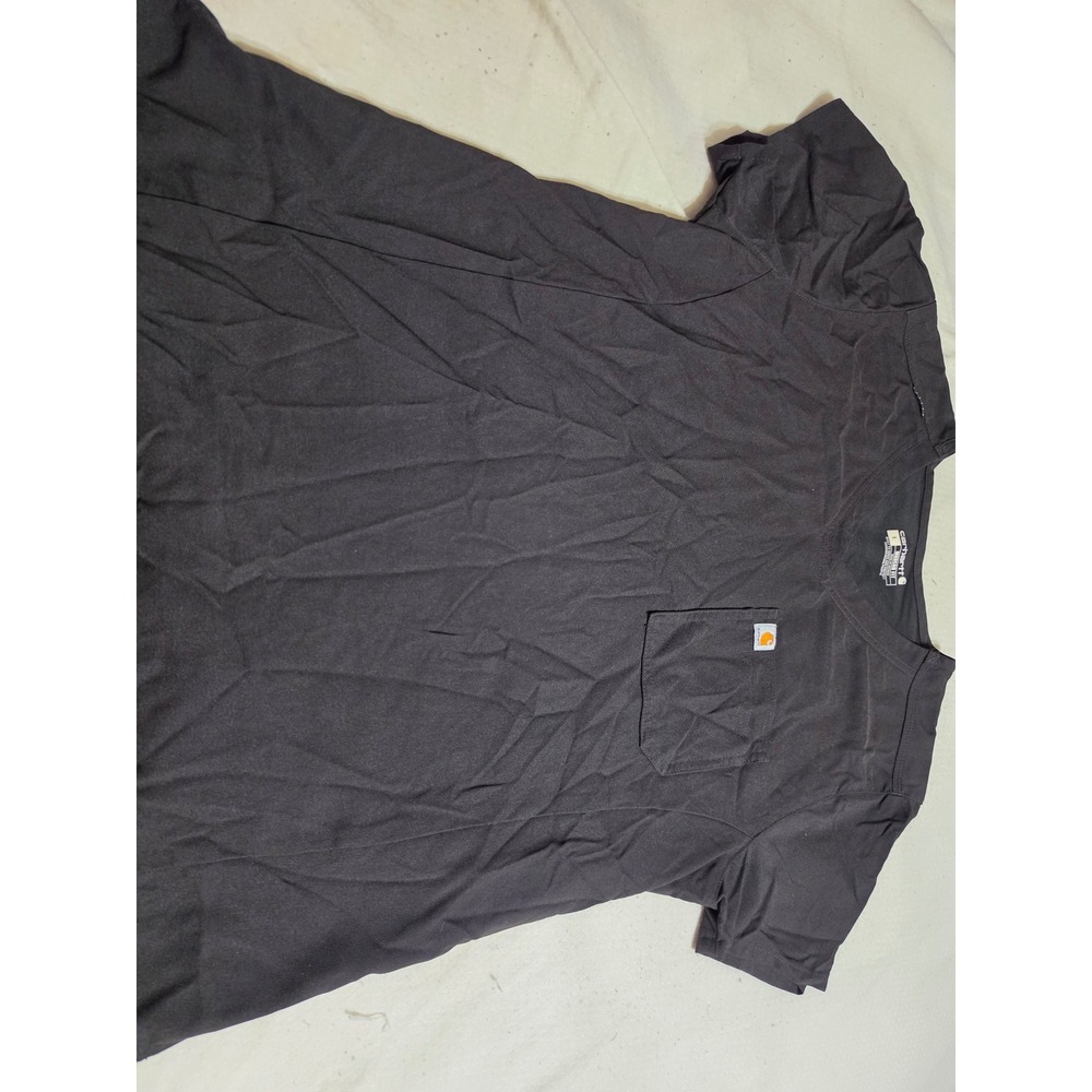 Carhartt Liberty Force Scrub Top Mens Large Black VNeck Pocket C12137 Modern Fit
